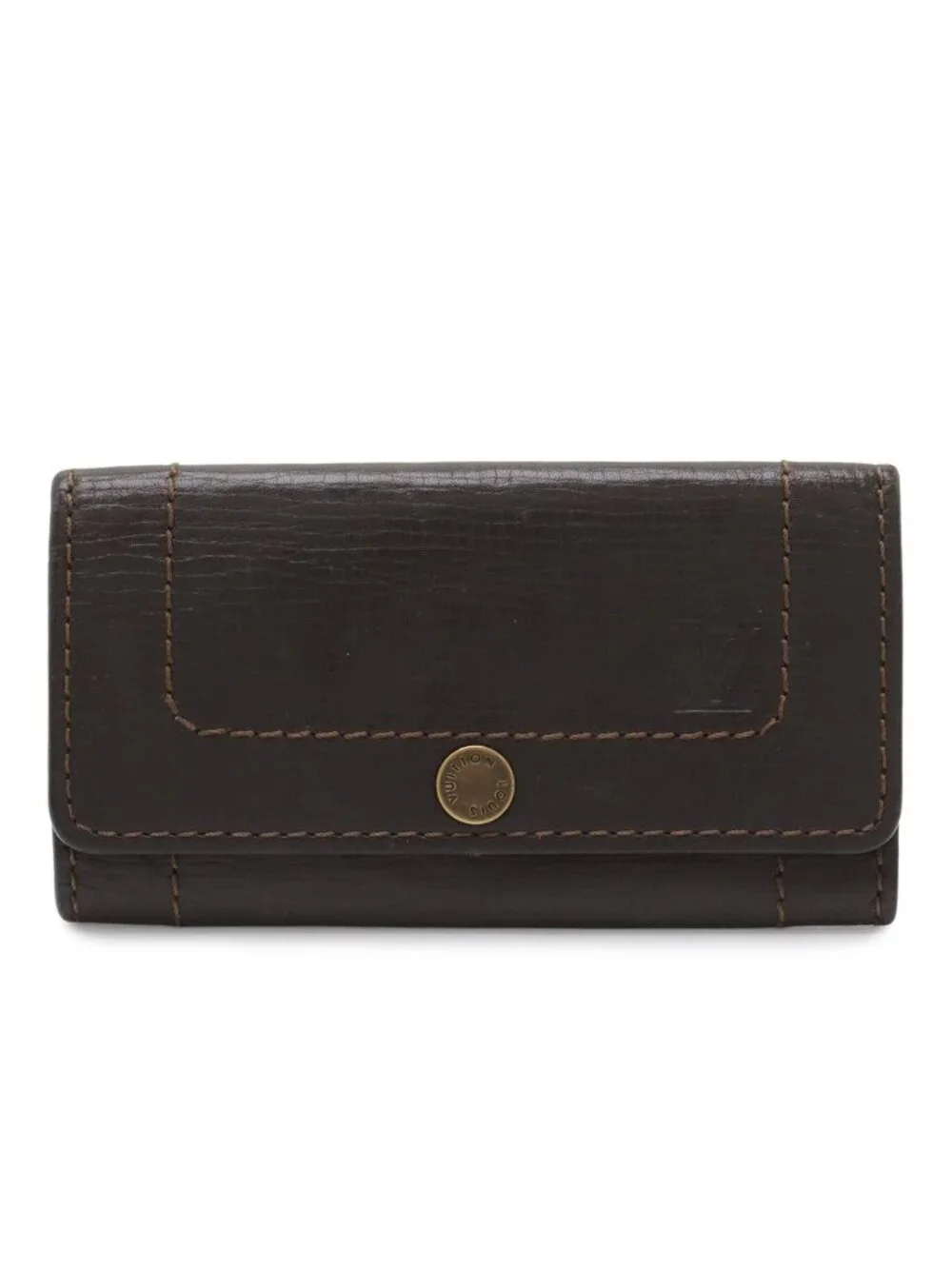 Louis Vuitton Utah Multicles 6 Key Case Cafe Dark Brown Key Holder